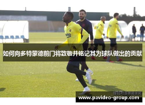 如何向多特蒙德前门将致敬并铭记其为球队做出的贡献